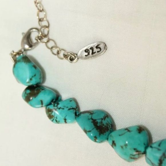 EXEX Claudia Agudelo Turquoise Sterling Silver Statement Necklace - Picture 12 of 16